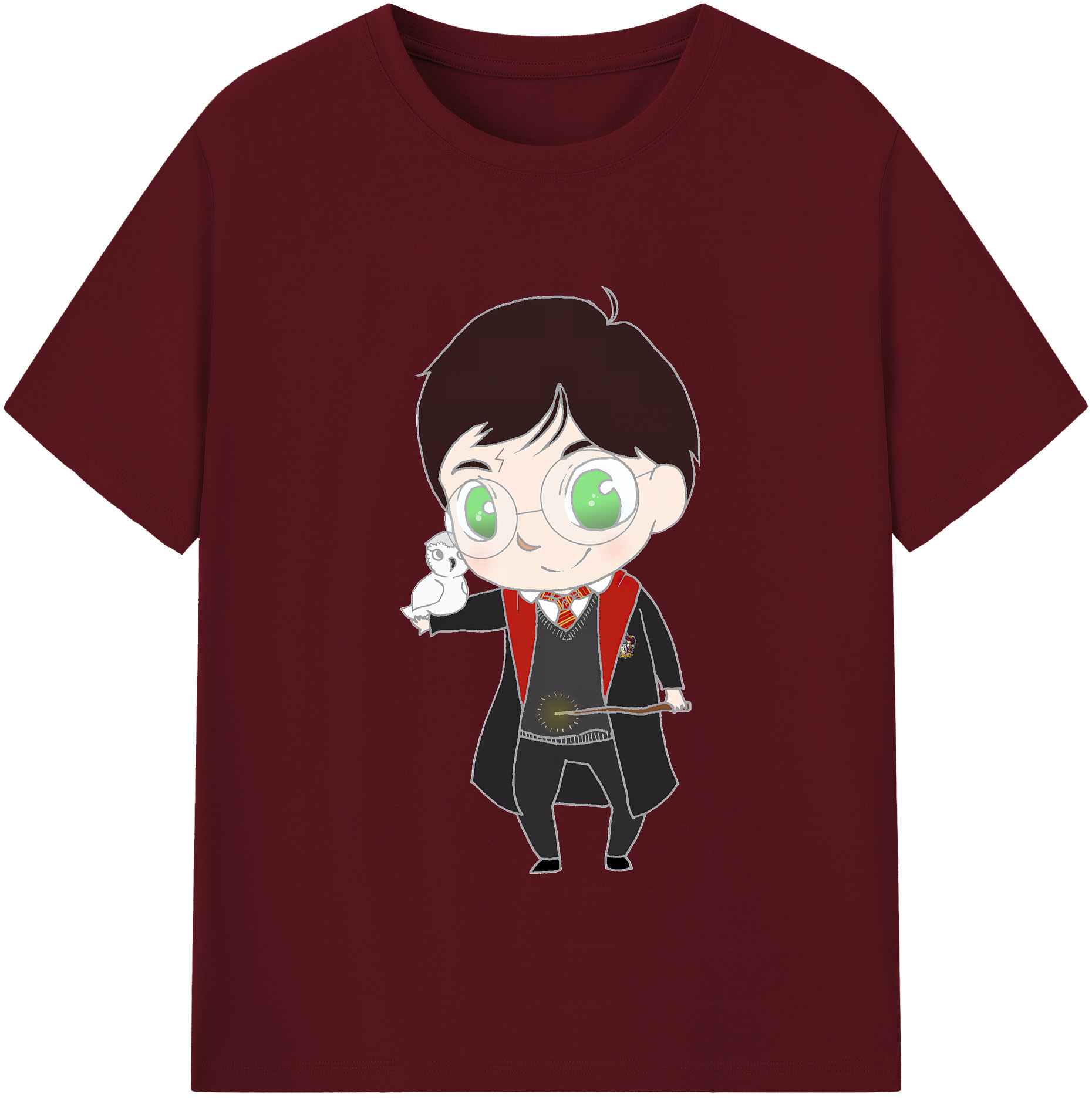 （画像用） Harry Potter ハリー・ポッターシリーズ 綿100％半袖Tシャツ（フロントプリント）